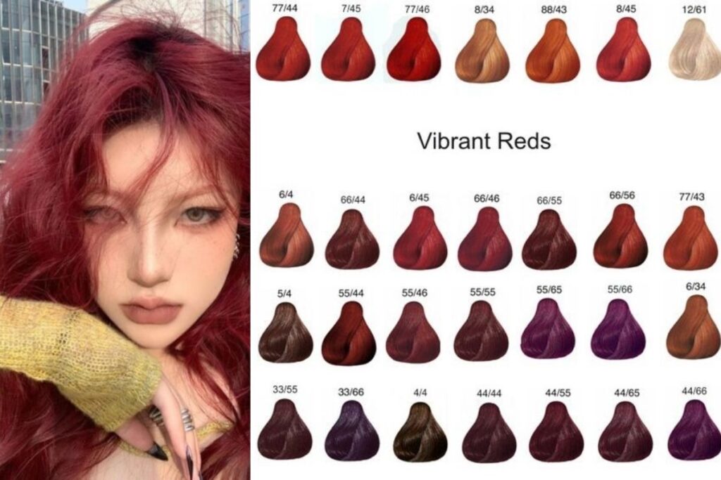 Bang nhuom toc mau do