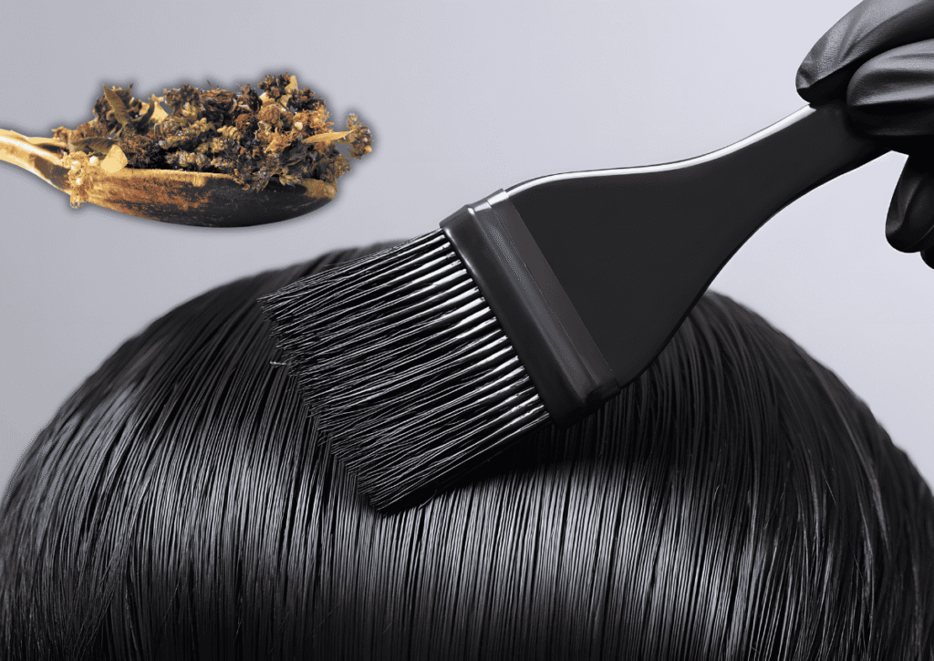 Nhuom toc den bang thao duoc