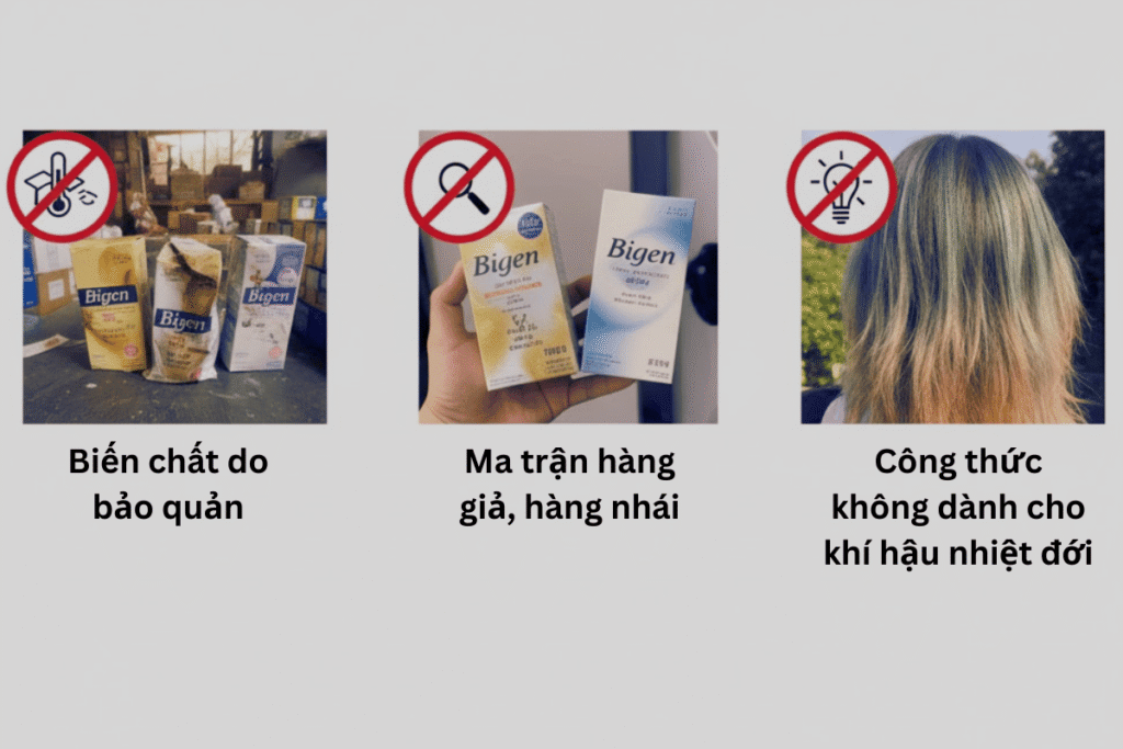 Goc khuat phia sau nhung hop thuoc nhuom toc Nhat Ban xach tay