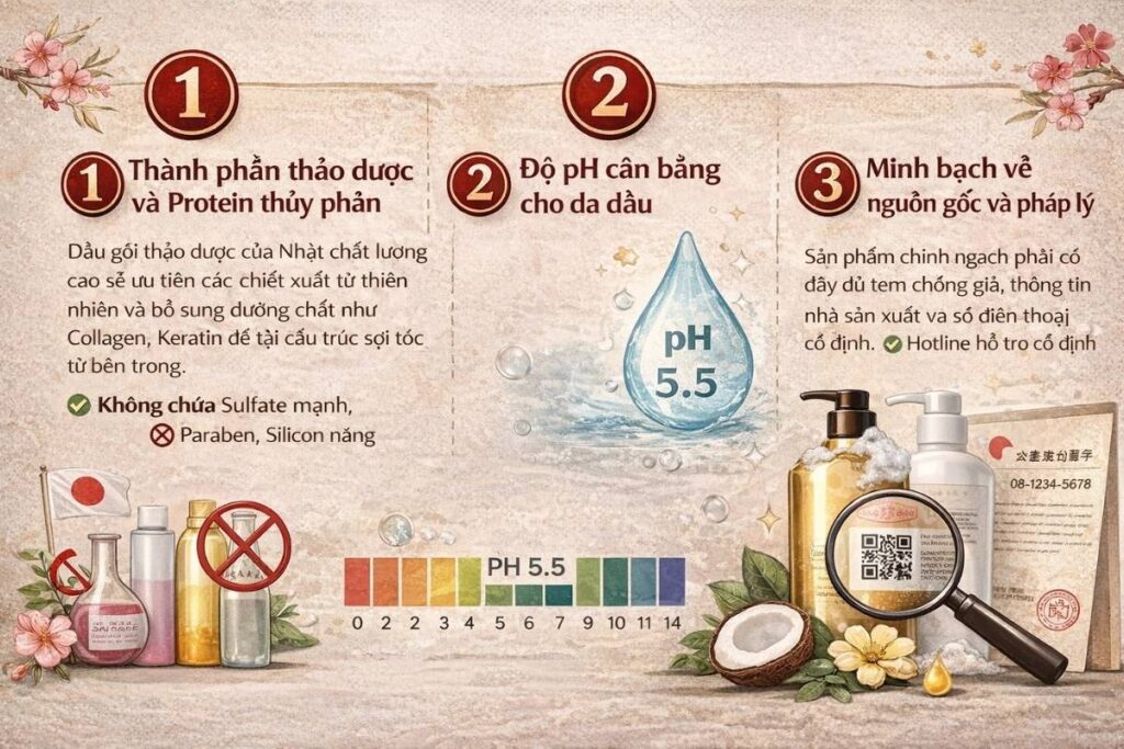 Tieu chi danh gia dau goi duong toc tot nhat cua Nhat thuc su